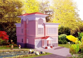 三层别墅外观效果图 自建别墅设计