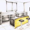经典别墅厨房设计图纸及效果图