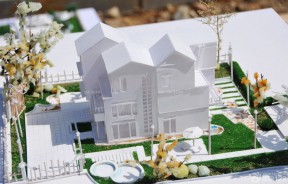 萨伏伊别墅模型 三层别墅设计图