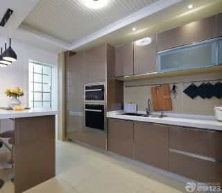 现代家装风格小户型厨房整体橱柜装修效果图大全2023图片