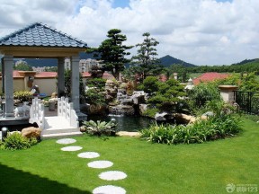 别墅花园设计 庭院景观设计效果图