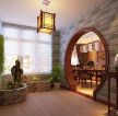 中式家装风格别墅花园图片