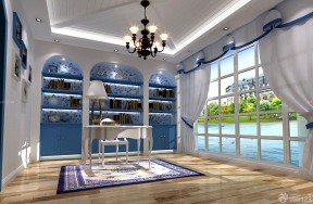 别墅室内设计图 美式地中海混搭风格效果图