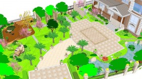 别墅花园图片 大型别墅设计
