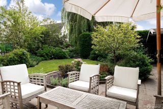 欧式别墅庭院实木沙发装修设计效果图片