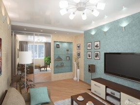 小户型家居装修效果图 硅藻泥背景墙装修效果图片