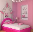 唯美小户型儿童房间粉色墙面装修实景图