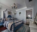 美式地中海混搭风格小户型房子卧室装修效果图片