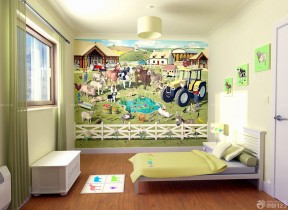 小户型儿童房间 装饰画装修效果图片