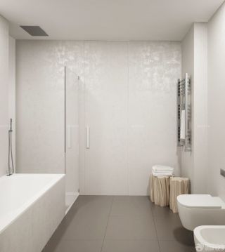 简约小户型厕所白色墙面装修