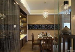 现代中式装修样板间 餐厅装潢设计