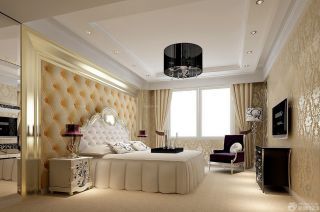 最新现代跃层房子欧式卧室装修设计图片大全