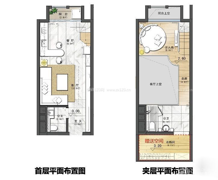 40平米經典小戶型室內設計平面圖