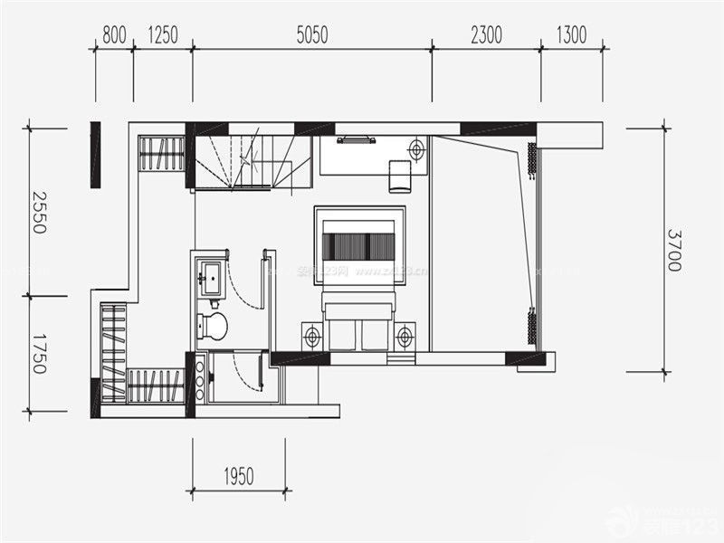 2015最新40平米小户型室内设计平面图