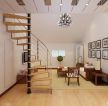 日式家装室内金属楼梯装修效果图片