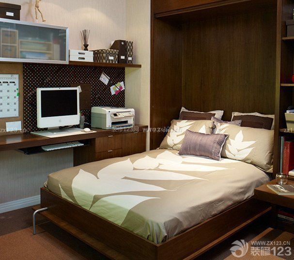 小户型卧室多功能沙发床装修图片