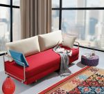 现代风格小户型室内多功能沙发床摆放图