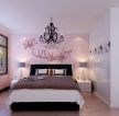 特色现代风格家装硅藻泥背景墙装修效果图片卧室