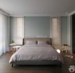 简单卧室装修设计白色窗帘效果图片