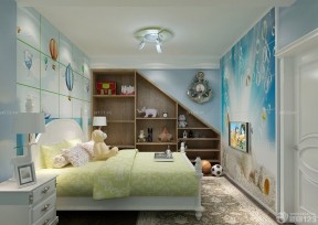 特色家装硅藻泥背景墙设计装修效果图大全儿童卧室