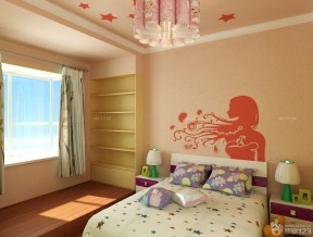 硅藻泥背景墙效果图儿童卧 家装设计效果图大全
