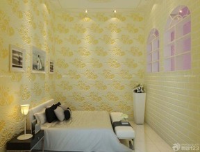 特色家装硅藻泥背景墙设计装修效果图片卧室