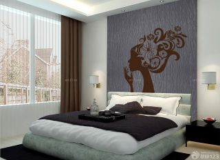 2023经典家装硅藻泥背景墙设计装修效果图片卧室