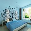 卧室硅藻泥背景墙面装饰效果图2014