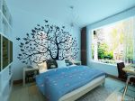 卧室硅藻泥背景墙面装饰效果图2014