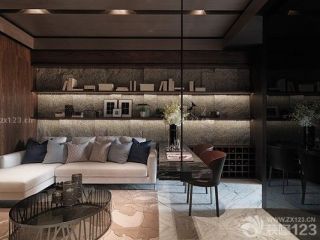 60平米现代简约小户型客厅设计