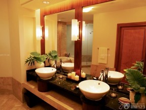 酒店洗手间镜子装修效果图片
