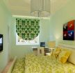 40平米房子卧室绿色墙面装修设计图片大全