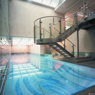 酒店室内游泳池设计效果图 