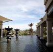 度假酒店喷泉设计效果图片