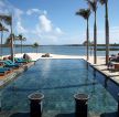 度假酒店室外游泳池设计装修效果图片
