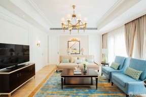 现代美式风格客厅沙发颜色搭配
