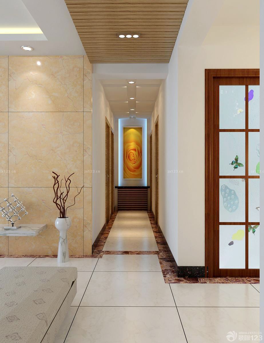 玄关石材墙面设计500装修效果图片