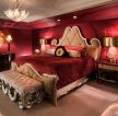 情侣酒店房间红色墙面装修效果图片