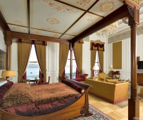 情侣酒店房间窗帘搭配效果图图片