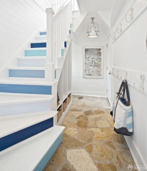 跃层楼梯设计效果图小户型 地中海风格