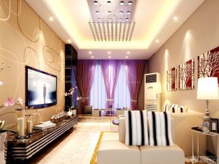 客厅和3d电视背景墙装修效果图片