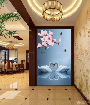 中式走廊玄关创意家居灯饰装修效果图