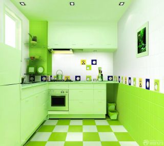 6平米现代风格厨房颜色搭配装饰图片大全