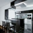 80平米黑白风格房子厨房装修设计图