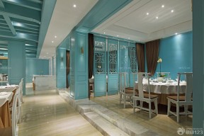酒店餐厅石膏吊顶图 现代中式设计