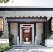 中式风格别墅门头设计装修效果图片