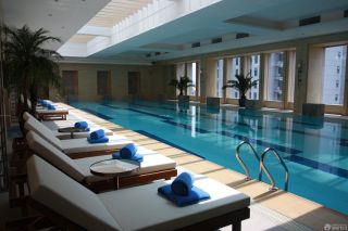 五星级酒店建筑设计游泳池效果图片