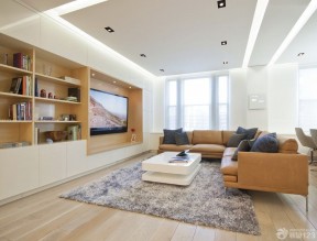 现代简约电视背景墙效果图 家装客厅设计