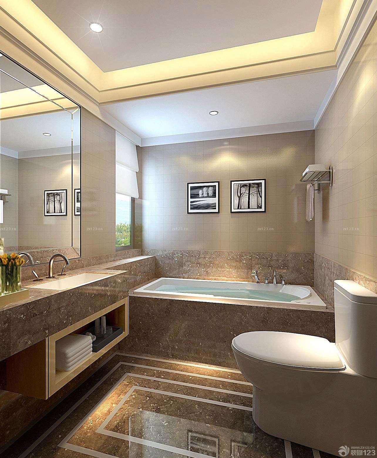 九十平三室一厅一厨一卫客厅墙面颜色装修效果图