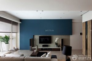 北京现代风格电视墙设计 简约中的实用性设计